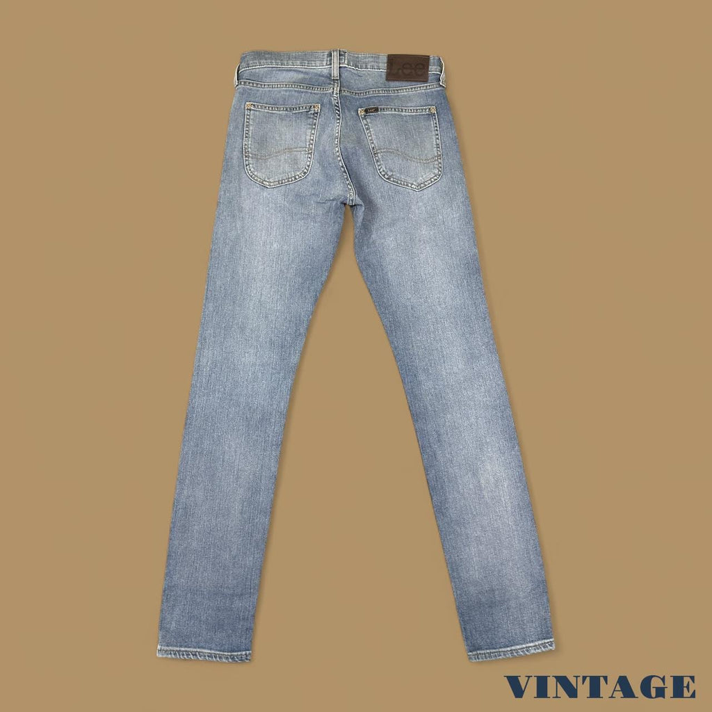 Vintage Lee Luke Slim Straight Leg Jeans Light Blue W29 L32