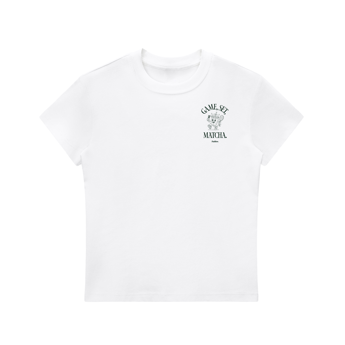 Game, Set, Matcha Crewneck T-Shirt White