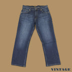Vintage Lee Straight Leg Boyfriend Jeans Dark Blue W34 L29