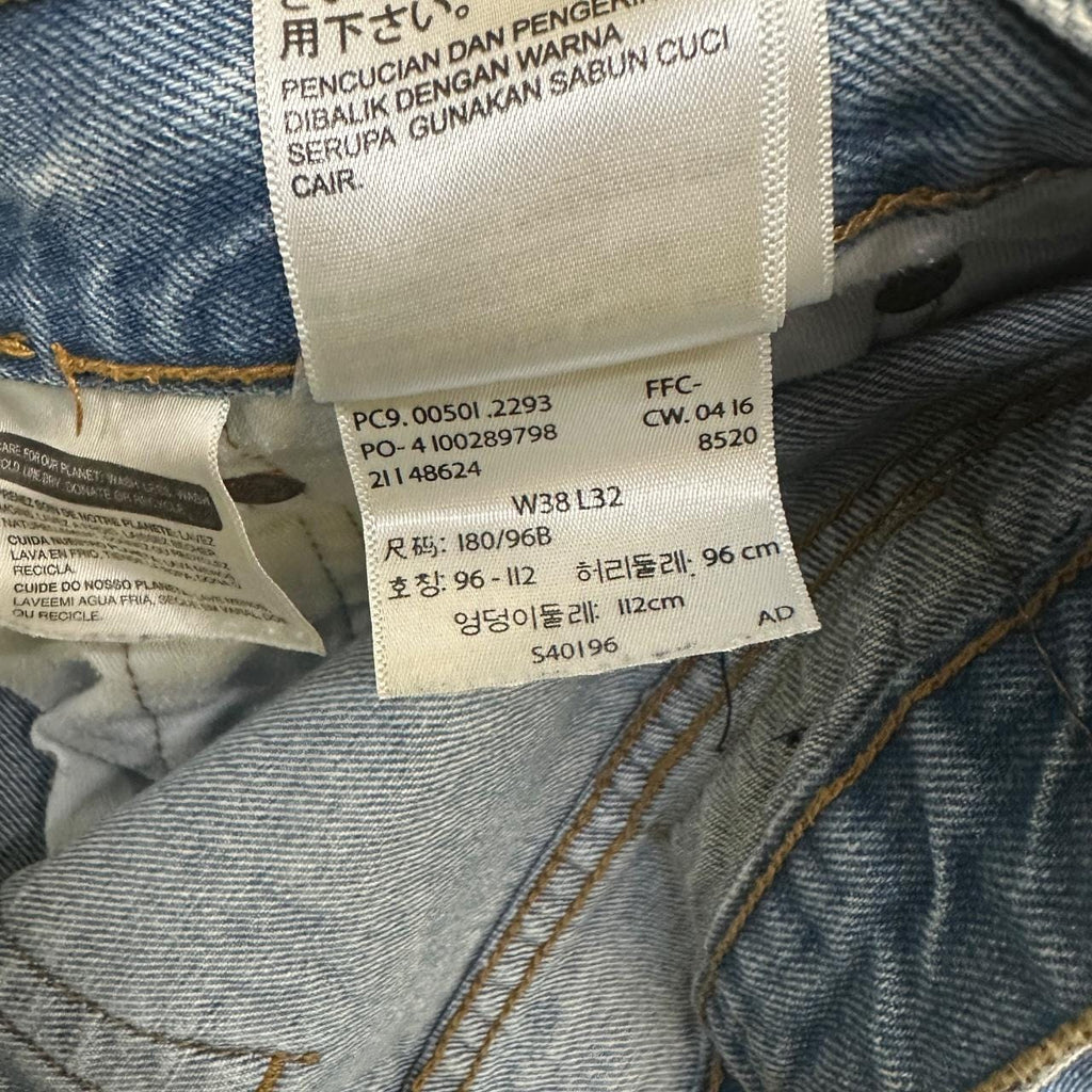 Vintage Levi's 501 Classic Straight Leg Jeans Light Blue W36 L32