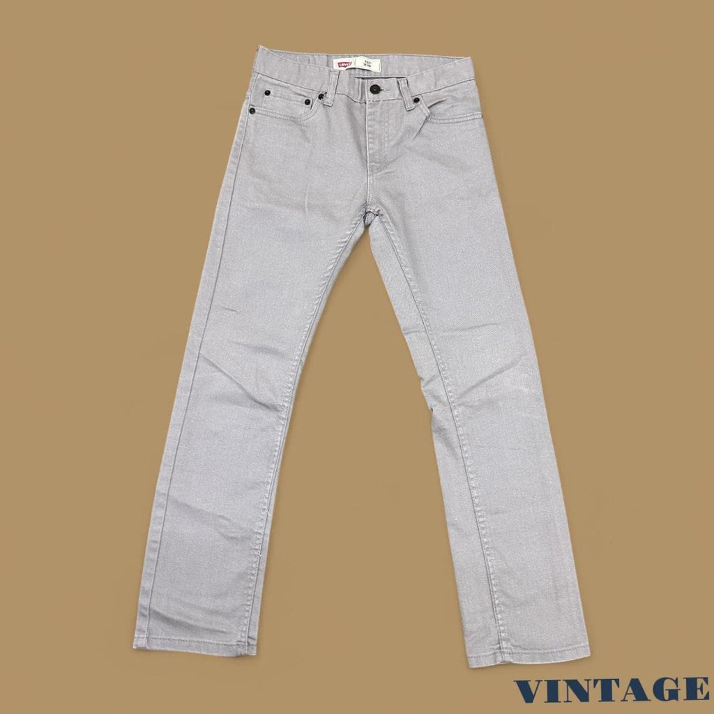 Vintage Levi's 511 Slim Straight Leg Boyfriend Jeans Grey W27 L27