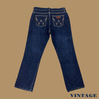 Vintage Wrangler Bootcut Jeans Dark Blue W34 L30