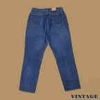 Vintage Lee Relaxed Fit Straight Leg Jeans Dark Blue W32 L29