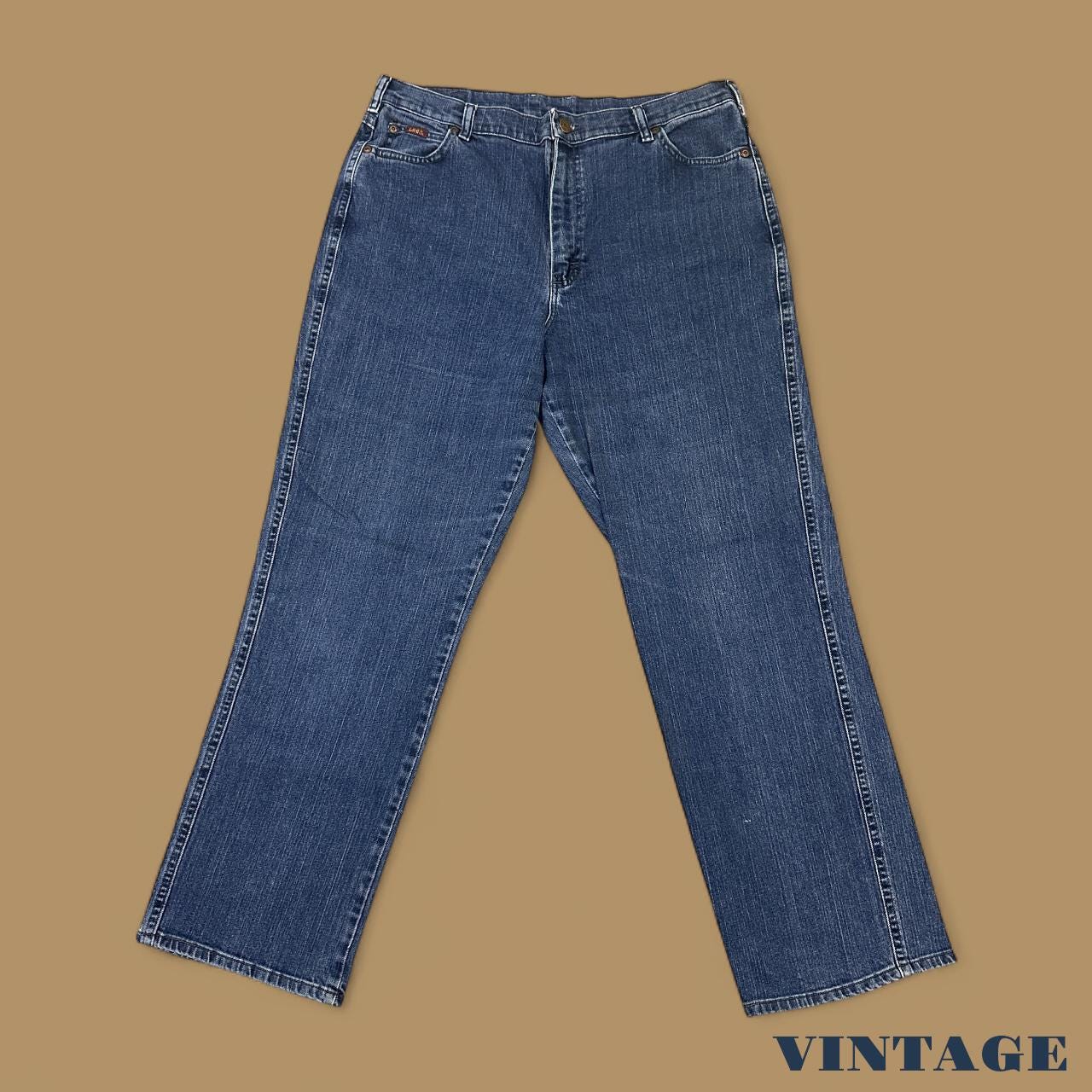 Vintage Lee Relaxed Straight Leg Boyfriend Jeans Dark Blue W36 L30