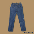 Vintage 90&#39;s Lee Tapered Leg Mom Jeans Dark Blue W31 L34