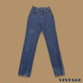 Vintage Lee Straight Leg Boyfriend Jeans Dark Blue W23 L32