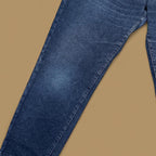 Vintage 90s Lee Elastic Waist Tapered Leg Mom Jeans Dark Blue W33 L30
