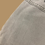 Vintage 90s Lee Elastic Waist Tapered Leg Mom Jeans Beige W40 L30