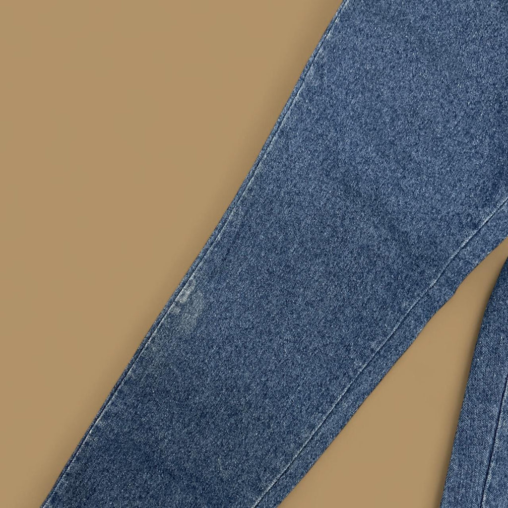 Vintage 90s Lee Elastic Waist Tapered Leg Mom Jeans Dark Blue W27 L32
