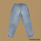 Vintage 80s Lee Baggy Tapered Jeans Light Blue W29 L26