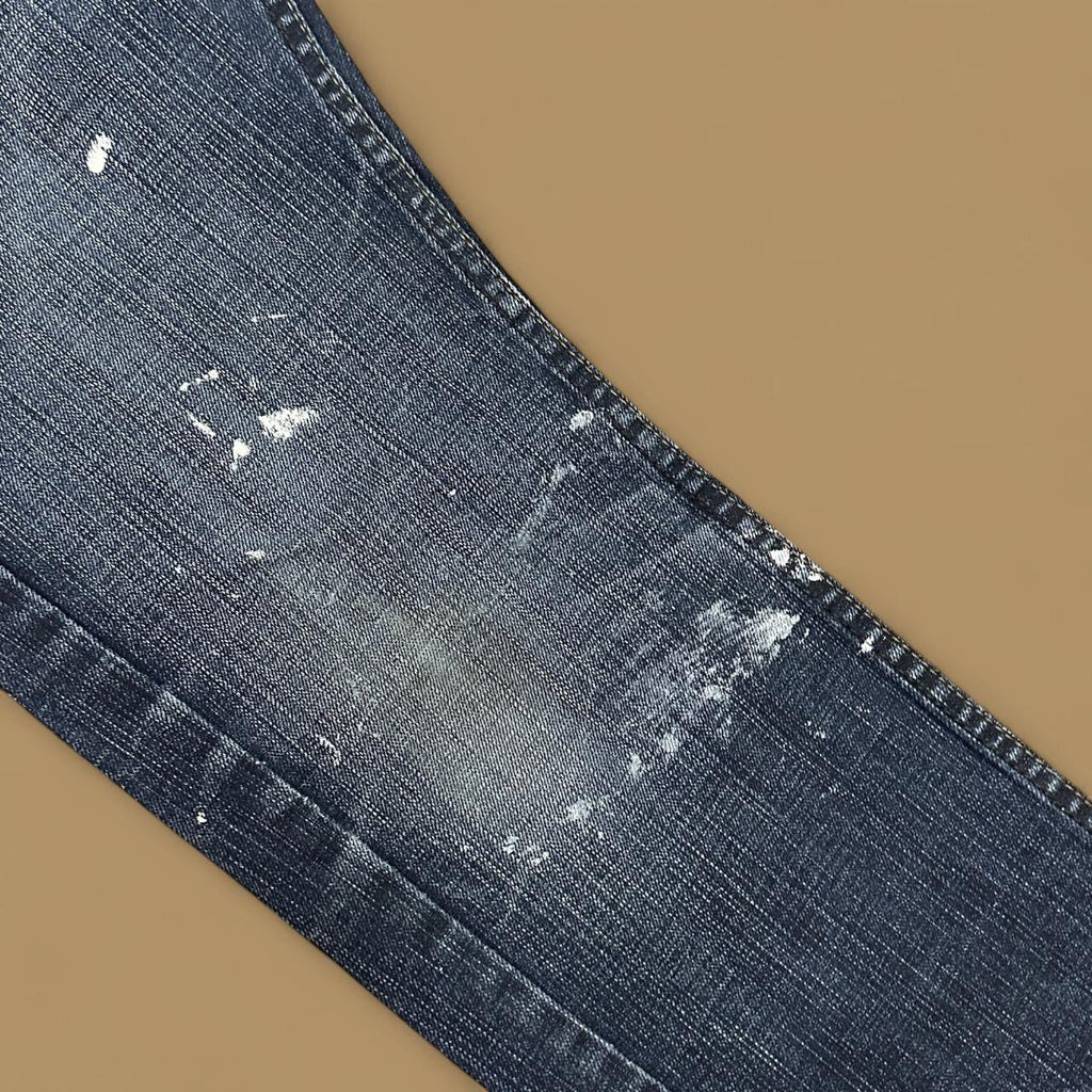 Vintage Levi's 511 Slim Straight Paint Splatter Jeans Dark Blue W31 L30