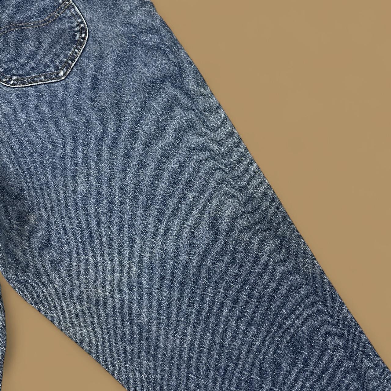 Vintage 90&#39;s Lee Tapered Leg Mom Jeans Dark Blue W34 L30