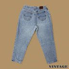 Vintage 90&#39;s Lee Tapered Leg Mom Jeans Light Blue W36 L29