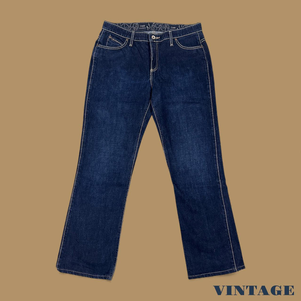 Vintage Wrangler Bootcut Jeans Dark Blue W34 L30