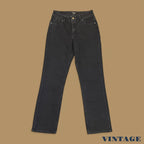Vintage Lee Straight Leg Boyfriend Jeans Charcoal Black W31 L27