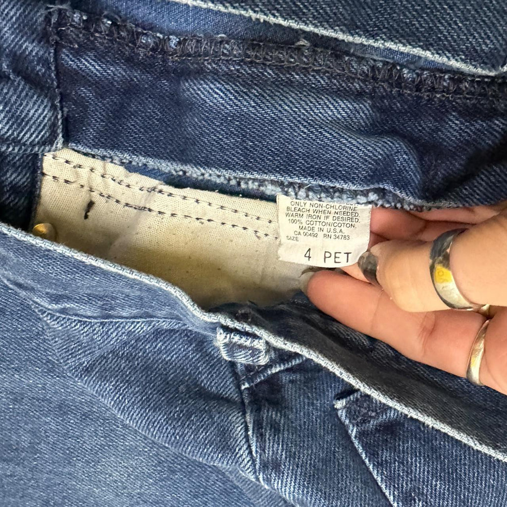 Vintage 90s Lee Tapered Leg Mom Jeans Dark Blue W24 L26