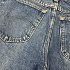Vintage Lee Cropped Straight Leg Jeans Dark Blue W34 L24