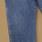 Vintage Wrangler Flame Resistant Raw Hem Straight Leg Jeans Dark Blue W34 L31