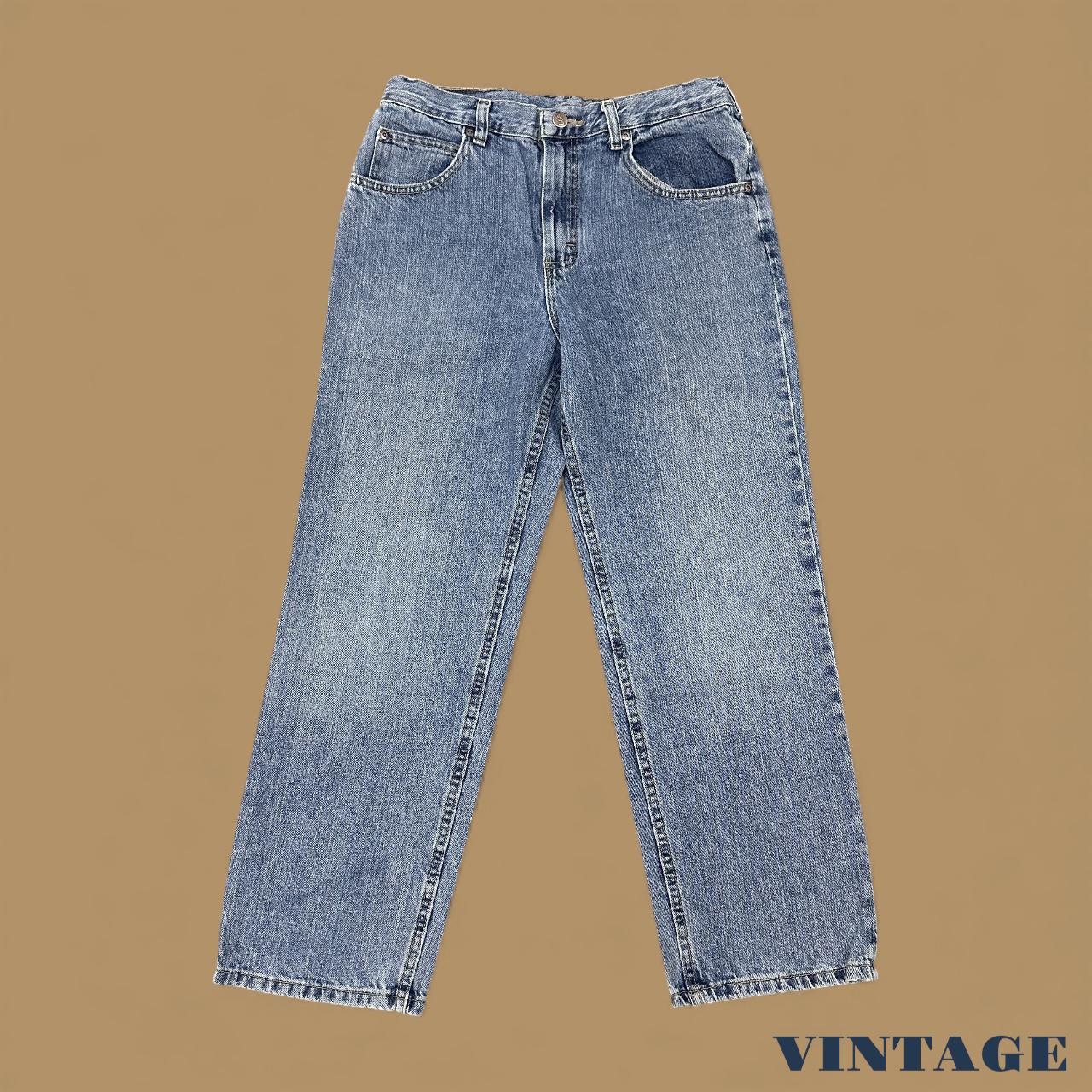 Vintage Lee Straight Leg Boyfriend Jeans Mid Blue W30 L28