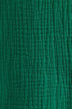 Abinaya Double Gauze Short Sleeved Shirt - Green