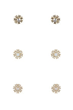 Amaia Flower Stud Set of 3 Earrings