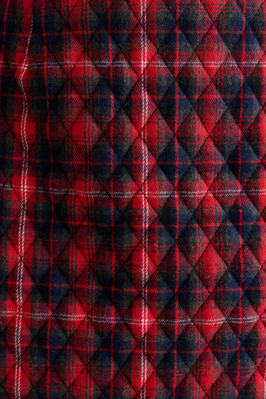 Aubin Winter Check Quilted Mini Skirt – Red