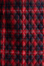 Aubin Winter Check Quilted Mini Skirt – Red