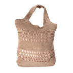 Hippy Large Woven Boho Shoulder Bag Natural