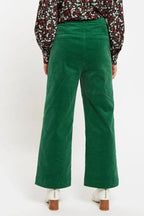 Tim Baby Cord Straight Cut Trousers - Green