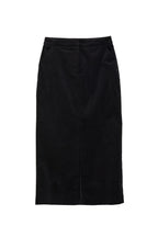 Balthazar Babycord Midi Pencil Skirt - Black