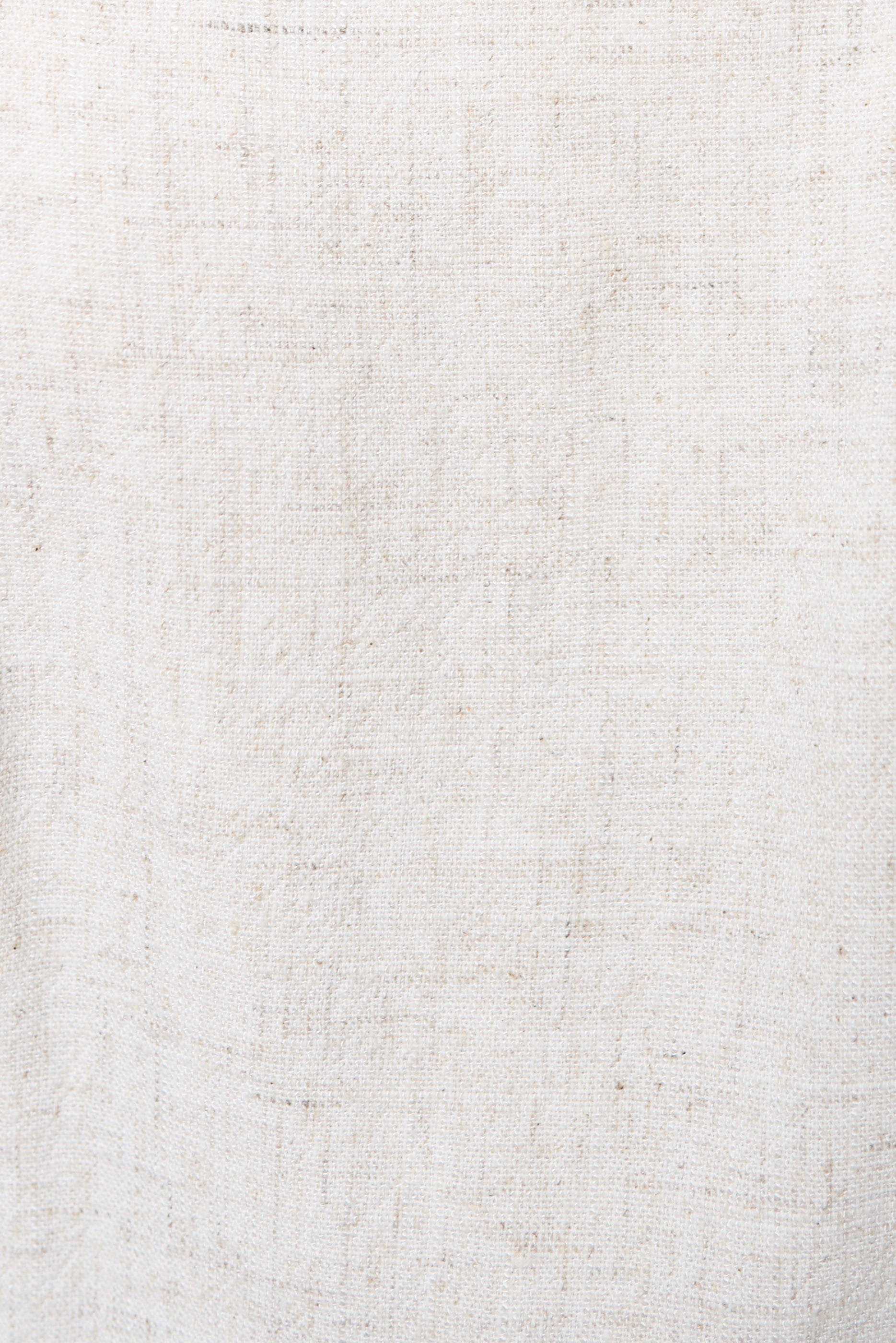 Baya Linen Mix Square Neck Midi Dress - Natural