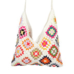 Hippy Crochet Granny Square Shoulder Bag