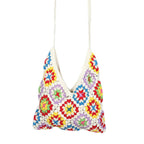Hippy Crochet Granny Square Shoulder Bag