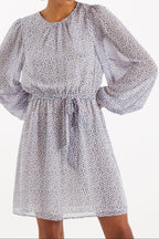Belynda Rosetta Long Sleeve Mini Dress