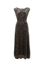 Beyla Zebra Devorie V-Back Midaxi Dress
