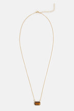 Louche Bisbee Tiger Eye Gemstone Necklace