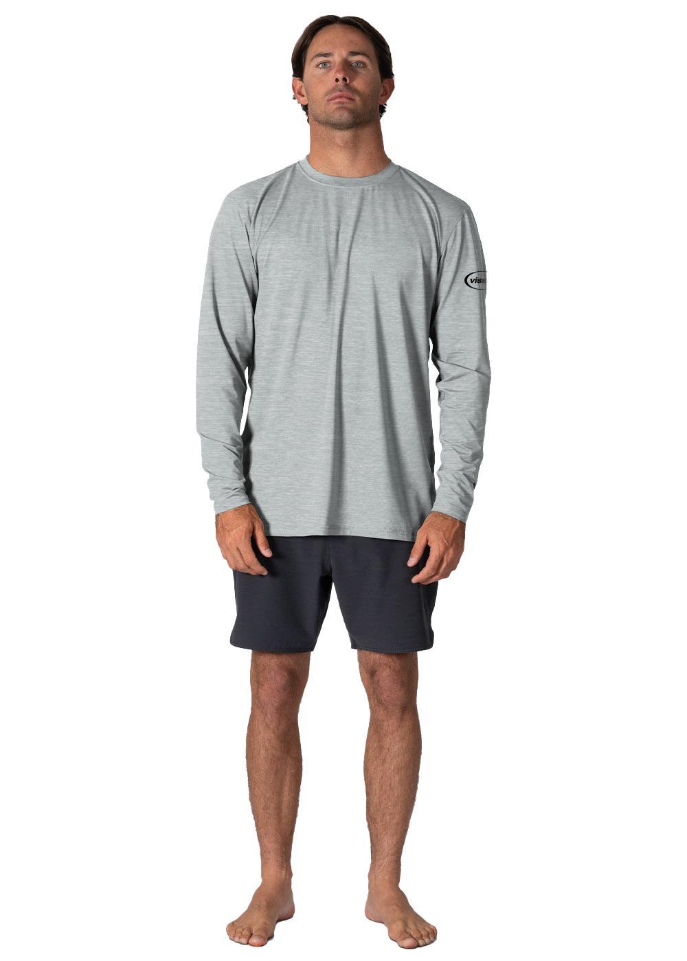 Vissla Youth Pro Comp Ls Sun Shirt Storm Grey