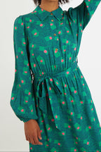 Bron Bauhaus Abstract Print Midi Shirt Dress