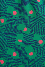 Louche Bindy Bauhaus Abstract Print Square Neck Long Sleeve Dresses