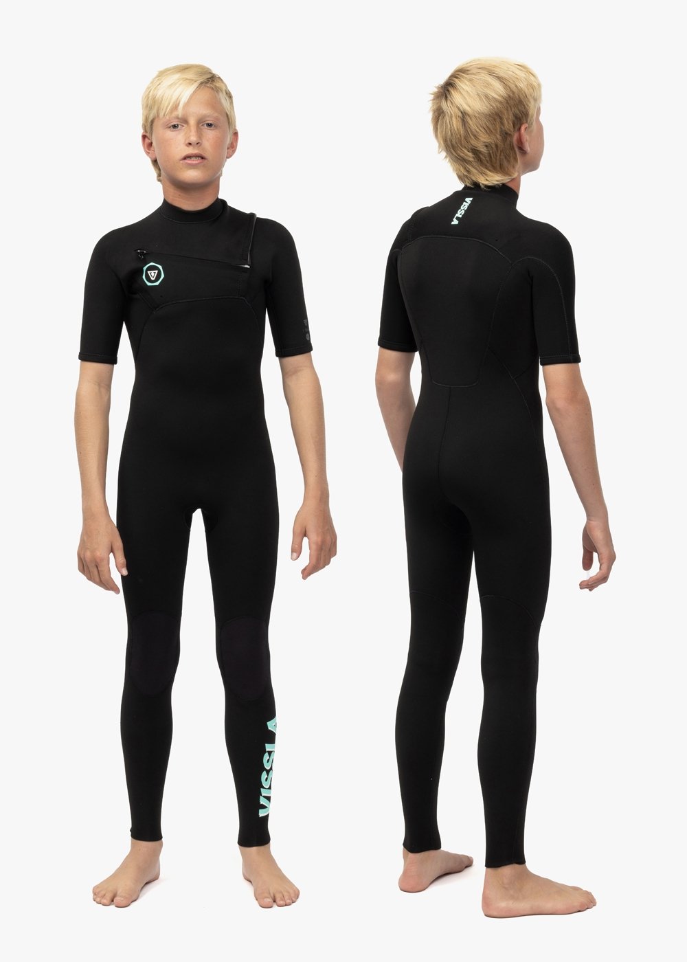 Vissla 7 Seas Boys 2-2 Ss Full Suit Black
