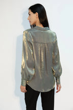 Byron Iridescent Shirt in Green