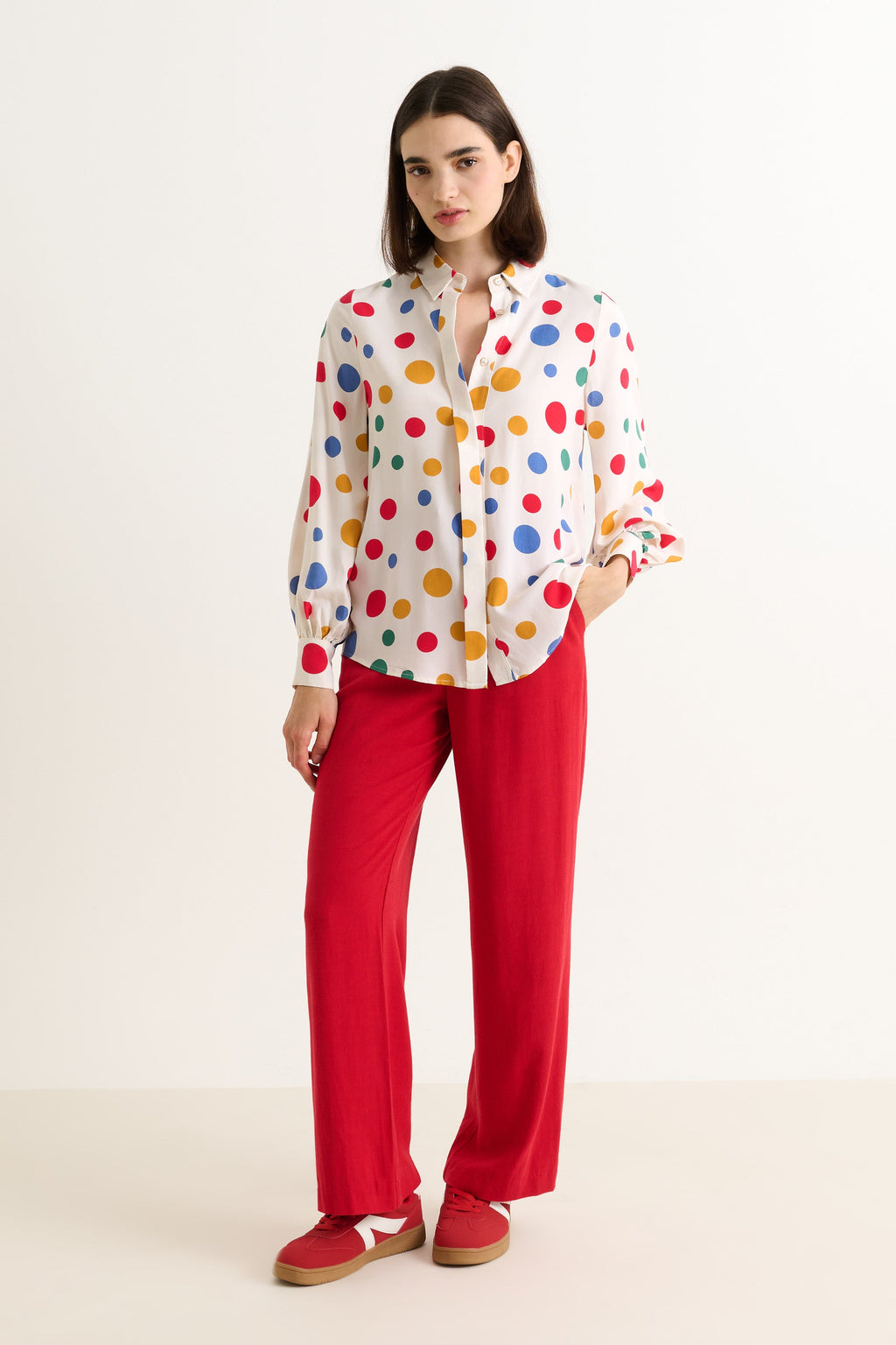 Byron Dotty Print Shirt