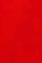 Pallas Babycord Big Collar Ric Rac Trimmed Blouse - Red