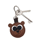 Brown Bear Handmade Leather Bag Charm