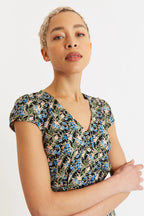 Cathleen Midi Watercolour Floral Tea Dress