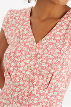 Cathleen Mini Periwinkle Tea Dress