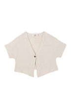 Cloe Linen Mix Waistcoat Top - Natural
