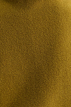 Apple Borg Faux Fur Collar Cropped Jacket – Mustard