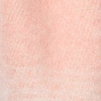 Louche Ciara Cosy Fluffy Striped Tassel Scarf - Pink