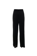 Clothide Pleated Wide Leg Trousers - Black